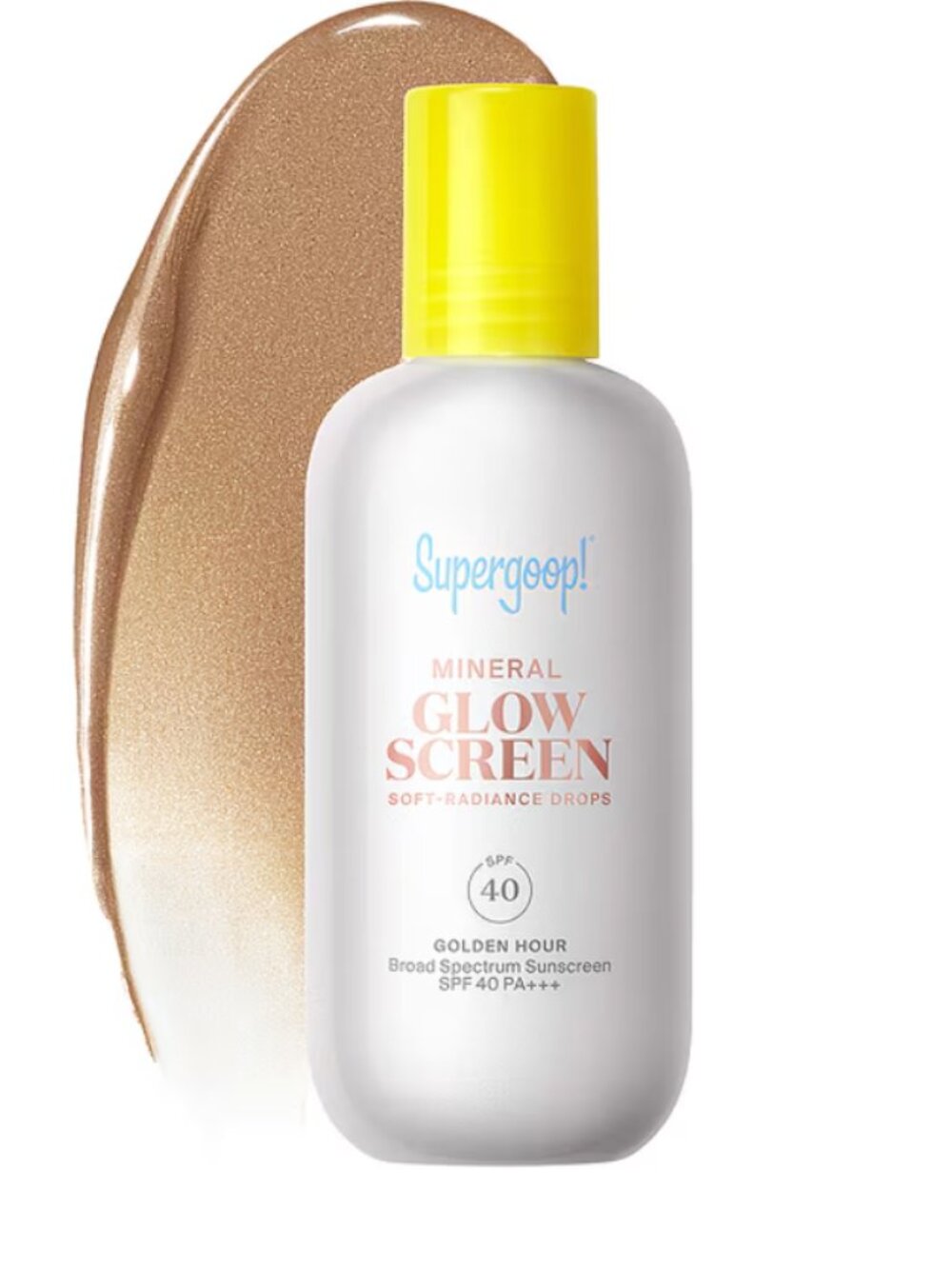 Supergoop Mineral Glowscreen Soft-Radiance Drops SPF 40 Golden Hour